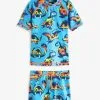 Next 2 PIECE SUNSAFE SET STANDARD - Badeanzug - Blue Dinosaur -Oberbekleidung Verkäufe f7c4f5f6132a4e0cbc4230d2f8d44872