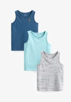 Next 3 PACK TEXTURED MARL STAG EMBROIDERED - Top - Blue/grey -Oberbekleidung Verkäufe f91c10b37dae44498c1a404d6a673470 1