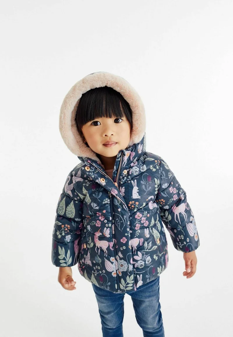 Next SHOWER RESISTANT - Winterjacke - Navy Blue Unicorn Printed 4 Next SHOWER RESISTANT - Winterjacke - Navy Blue Unicorn Printed – Bild 2